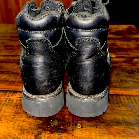 Harley-Davidson Women's 6" Maddy Boots Ankle Zip Lace Up Black Size 9 - Picture 3 of 9